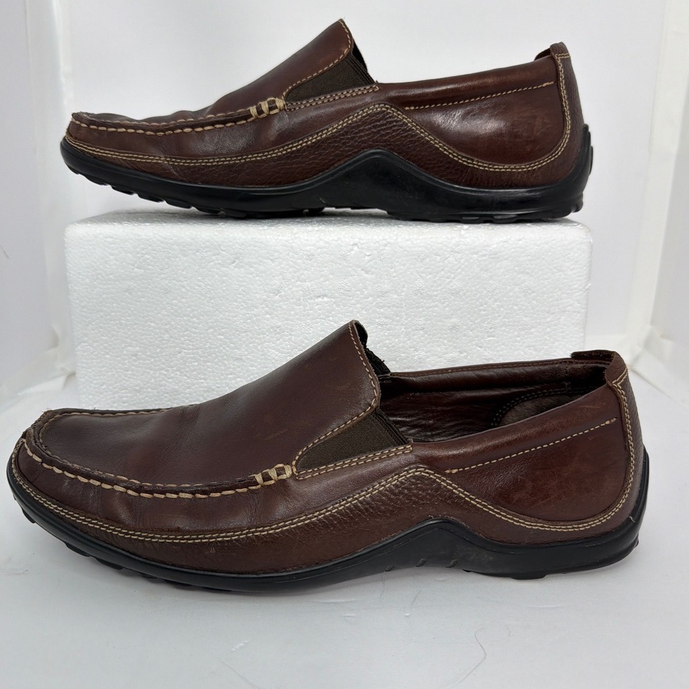Cole Haan Grant Escape Mens 10M Brown Leather Driving Moc Loafers C04059